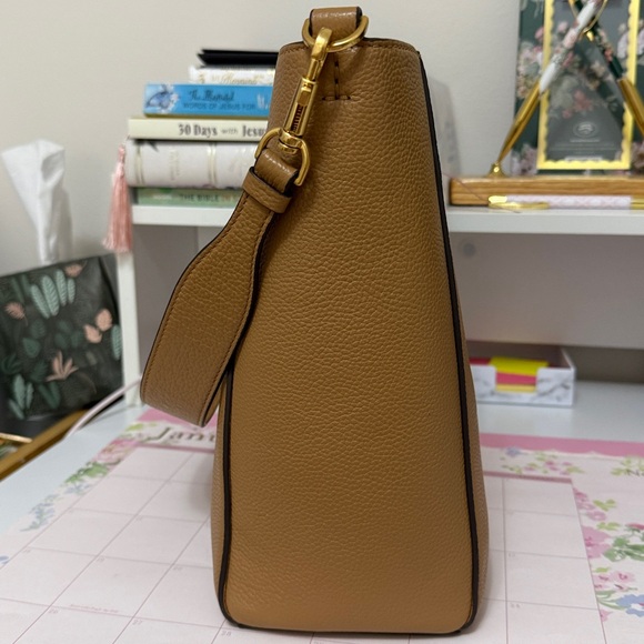 Tory Burch Brown Leather Shoulder Bag - Picture 4 of 13